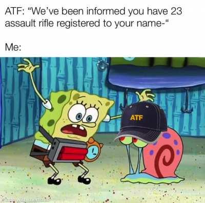 SpongeBoom vs Gary the ATF agent