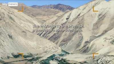 3D animation of Panjshir valley showing challanges in conquering it.