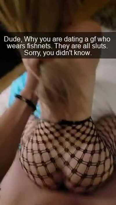 Fishnets = Cheating Girl