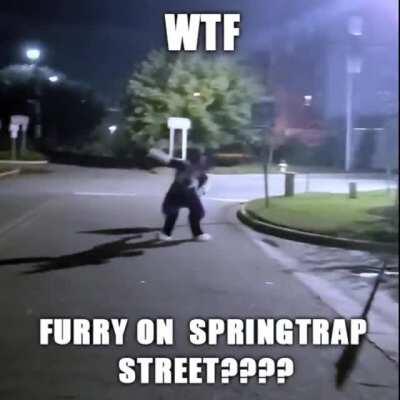 something even scarier than an animatronic has been spotted on Springtrap Street