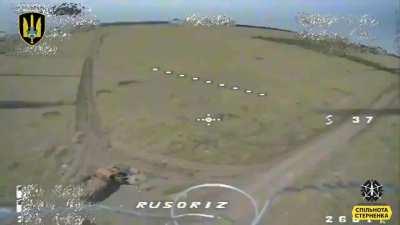 Ukrainian soldiers stop another Russian convoy. The crew of a GAZ-2975 