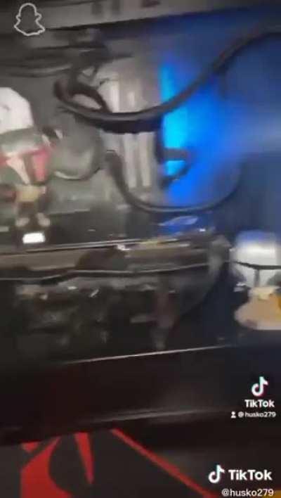 spraying a pc