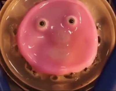 Why is the condom smiling at me?