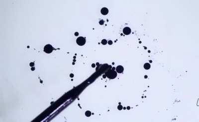 This Ink Implosion reaction is satisfying to watch....