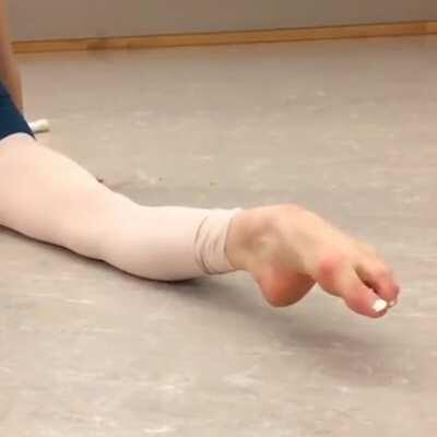 The Flexible Foot Of A Ballerina