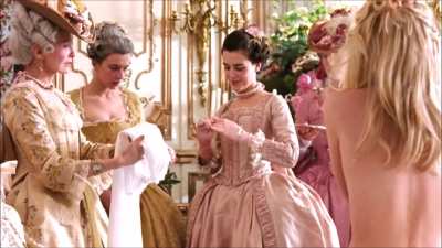 Marie Antoinette (2006), PG-13, Kirsten Dunst (full ass, asscrack, see-through boobs)