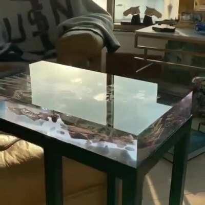 someone just decides to design a table that looks like this