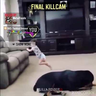 When the score is 49 - 50 and you're the one in the killcam