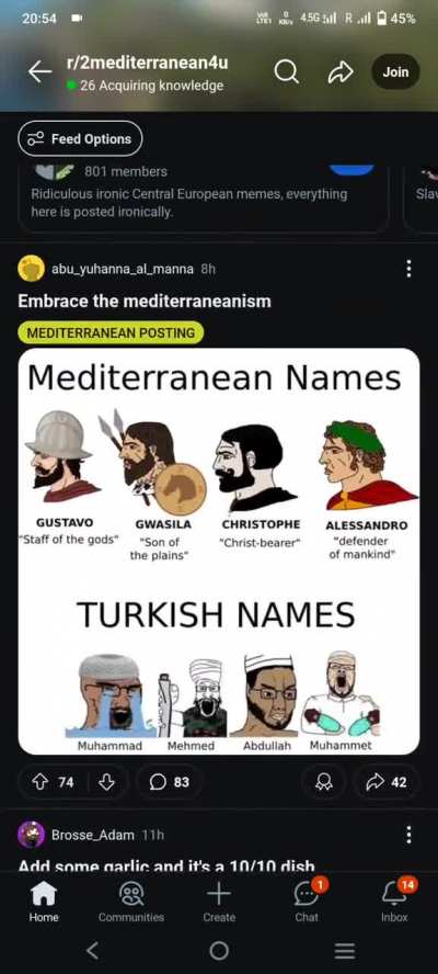 The duality of r/2mediterranean4u