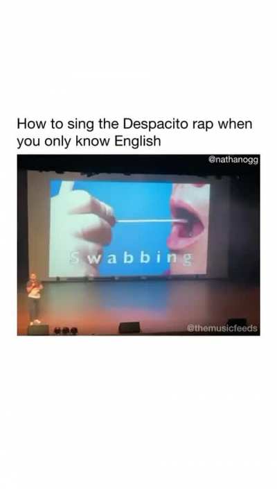 How to sing Despacito rap when you know only English.