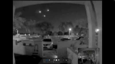 Triangle UAP filmed on Doorcam in Sunrise, FL, USA - 3/17/2023