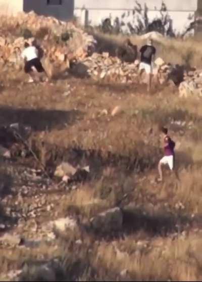 Israeli soldier stoned by Palestinians