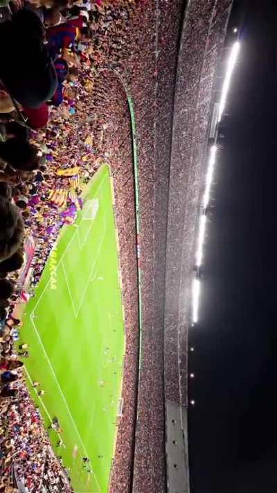 Camp nou yesterday was a vibe