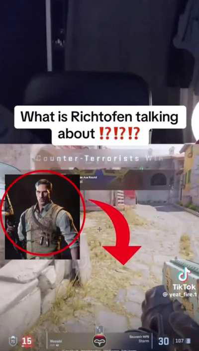 hidden quote when richthofen doesn’t get the ray gun 