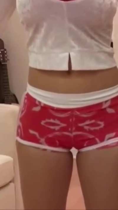 Sofia Gomez Red Shorts. 