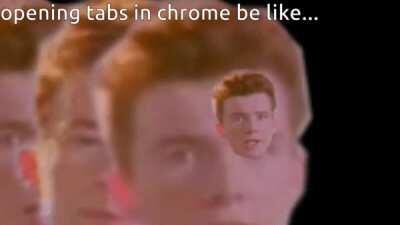 Chrome does the rick roll...