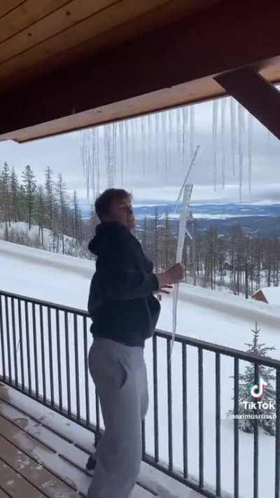 average snowball fight between siblings