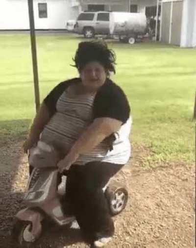 HMF while I ride my kids bike