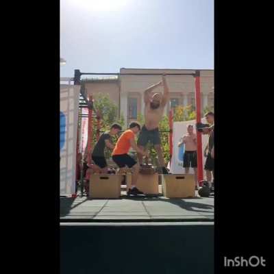 Hi Reddit, this is a video from a Streetlifting competition. You know the winner very well, because he is a soldier and you are always supporting him. I don't know when he has time for everything, because in addition to winning this competition, he recent