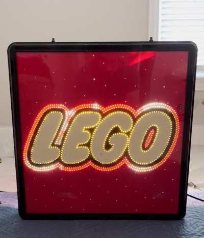 LEGO Fiber optic Sign From the 90’s.