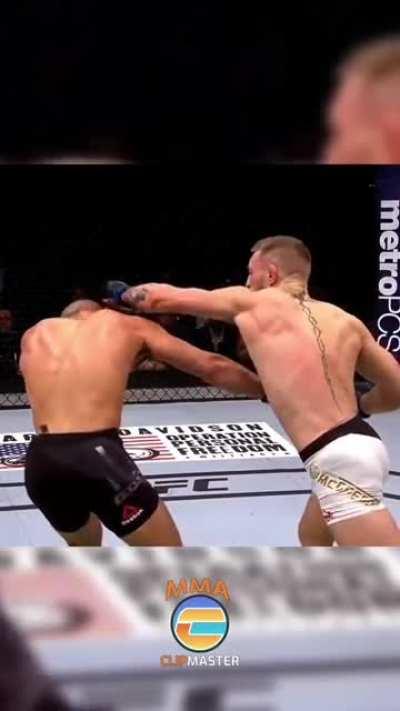 Conor Mcgregor's flawless 4 punch combo to finished Eddie Alvarez