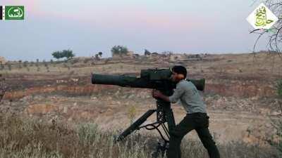 FU BGM-71 TOW team engages a regime ATGM position - Aleppo - 2016