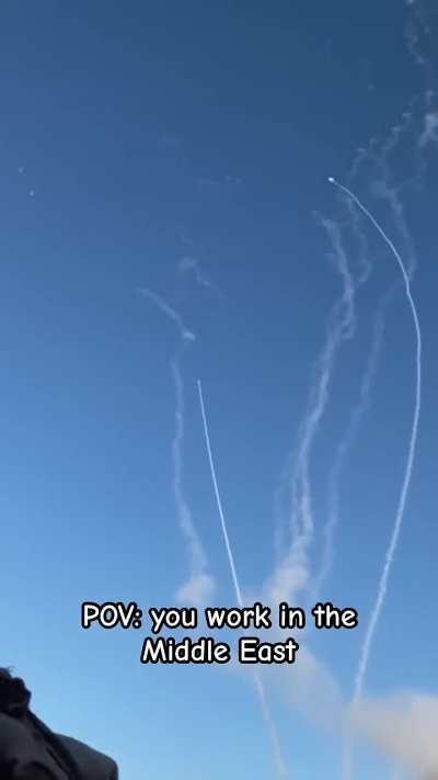 [OLD FOOTAGE] Alternative angle of Patriot missiles intercepting TBMs targeting Al Assad Air Base, Iraq on Jan 20th, 2024