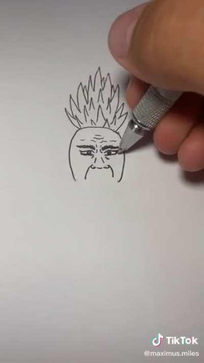 How to draw a pineapple