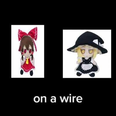 two fumos on a wire