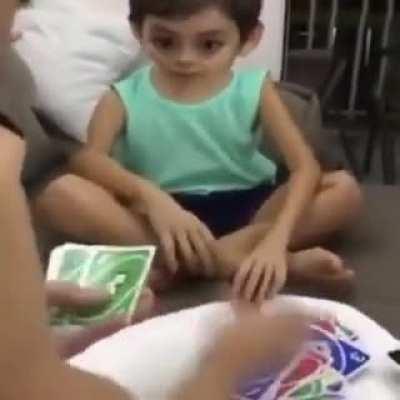 Does a kid losing at UNO count