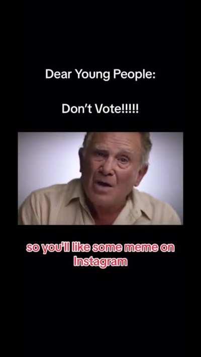 Boomers don’t vote
