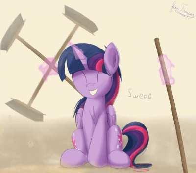 Only Twilight could make a dance remix about sweeping. I mean, how lame is that?