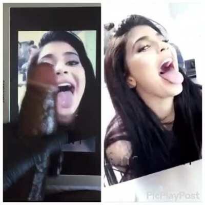 Kylie wants my BBC on her tongue