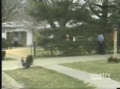 Former Nazi concentration-camp guard, Michael Kolnhofer, 79, has a standoff with police. (Kansas city, Dec 31, 1996)