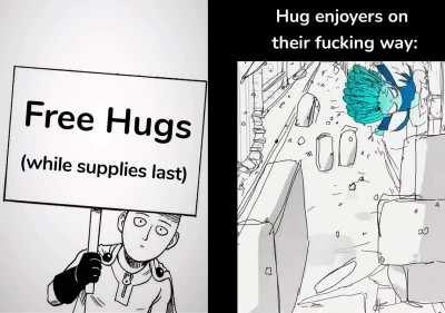 Can't resist the Serious Hug™