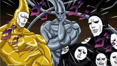 The Three Pillar Sperms. One Punch Man monster meme inspired by the three pillar men. By me