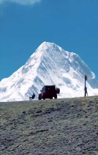 of a mountain - K2, second highest in the world.