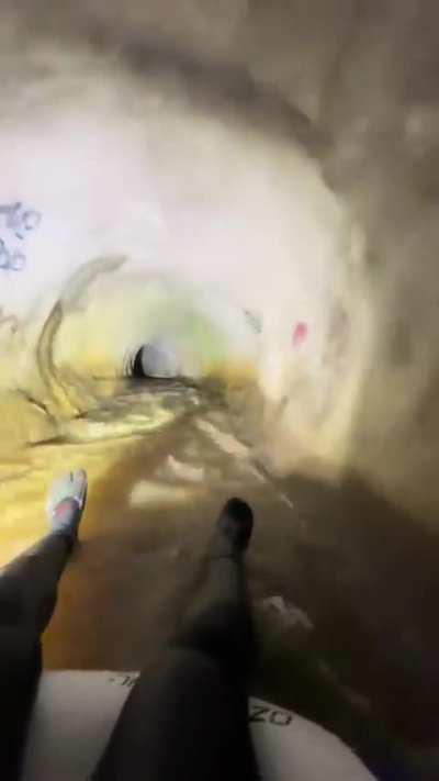 Tubing down the hep c river (sewer drains in San Diego)