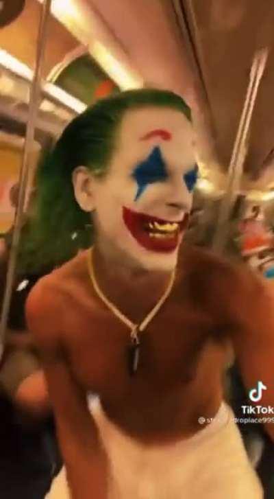 Joker on the subway