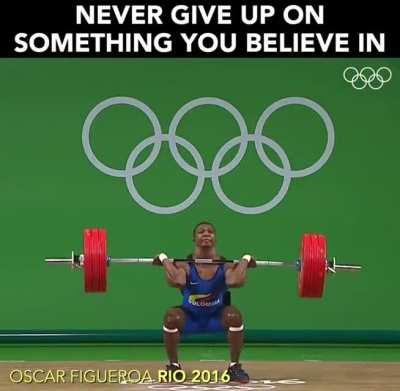 Never give up