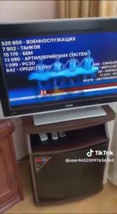 Ukrainians hack russian TV, to wish everyone a 