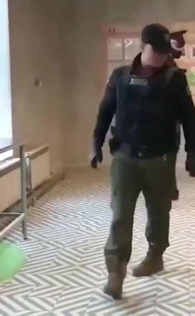 You don't mess with Russian security guards