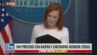 Reporters ask Psaki why the British PM took questions but Biden instead forced reporters out