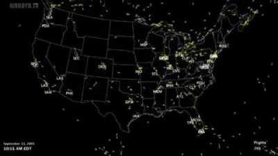 US air traffic on 9/11/01