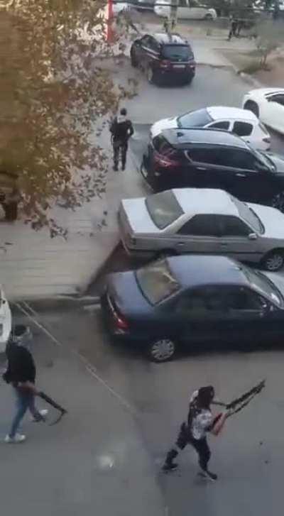 Islamic Regime Guards directly shoot the peaceful protesters, Sharif University, Tehran