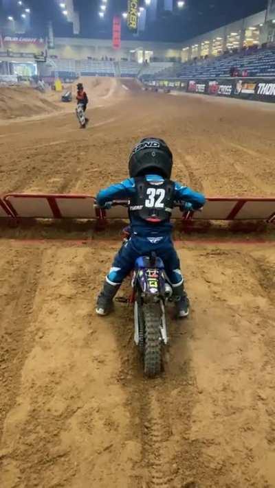 My son racing arenacross