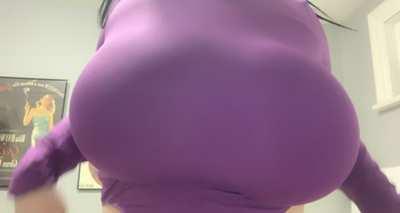 My tits are so big they hardly fit in my top OC