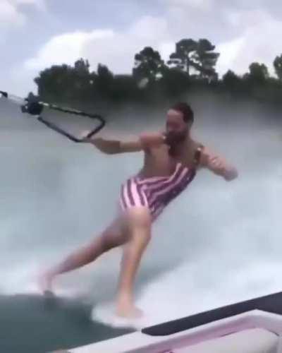 Wakeboarding without a board