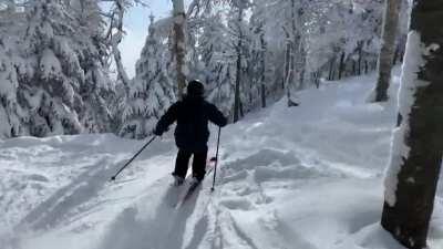 Follow cam of my buddy in the freshies at Mount Snow 1/23