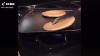 This Berlin in his cooking pancakes video.